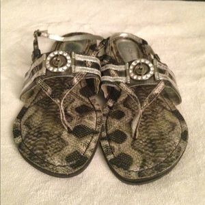 Preloved Baby Phat sandals snake skin design